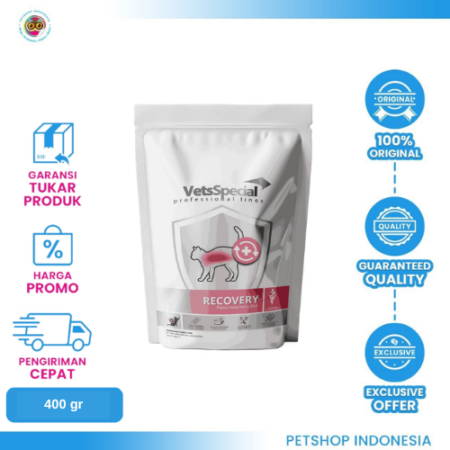 Vet Special Dry Recovery 400gr – Makanan Kucing untuk Mendukung Kebutuhan Masa Pemulihan
