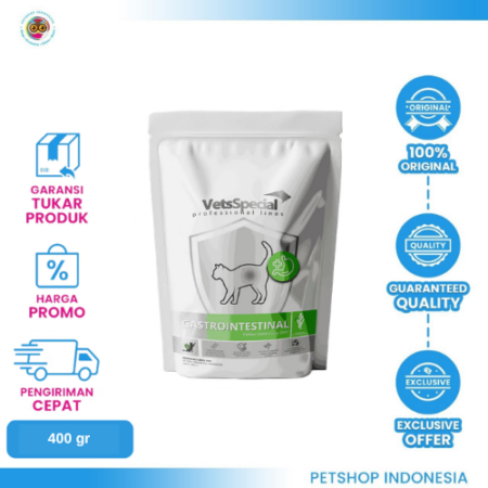 Vet Special Dry Gastrointestinal 400gr – Makanan Kucing untuk Mendukung Kebutuhan Pencernaan