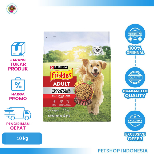 483 Friskies Dog Adult Beef 10 kg – Makanan Anjing Dewasa Rasa Beef