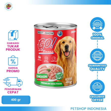 BIS GO Dog Chicken 400gr – Makanan Anjing Rasa Ayam
