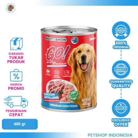 BIS GO Dog Chicken With Lamb 400gr – Makanan Anjing Rasa Chicken dan Lamb