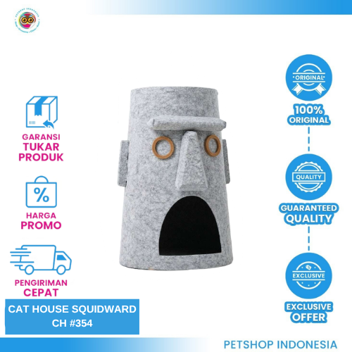 444 Cat House Squidward CH #354 – Rumah Nyaman untuk Kucing
