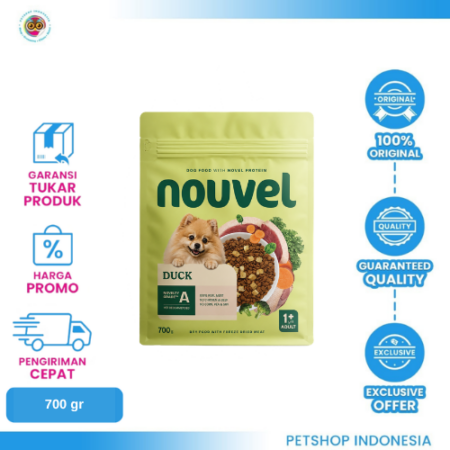 Nouvel Dog Food Duck 700gr – Makanan Anjing Rasa Bebek untuk Kebutuhan Harian